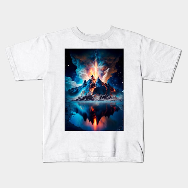 Volcano Kids T-Shirt by James Garcia